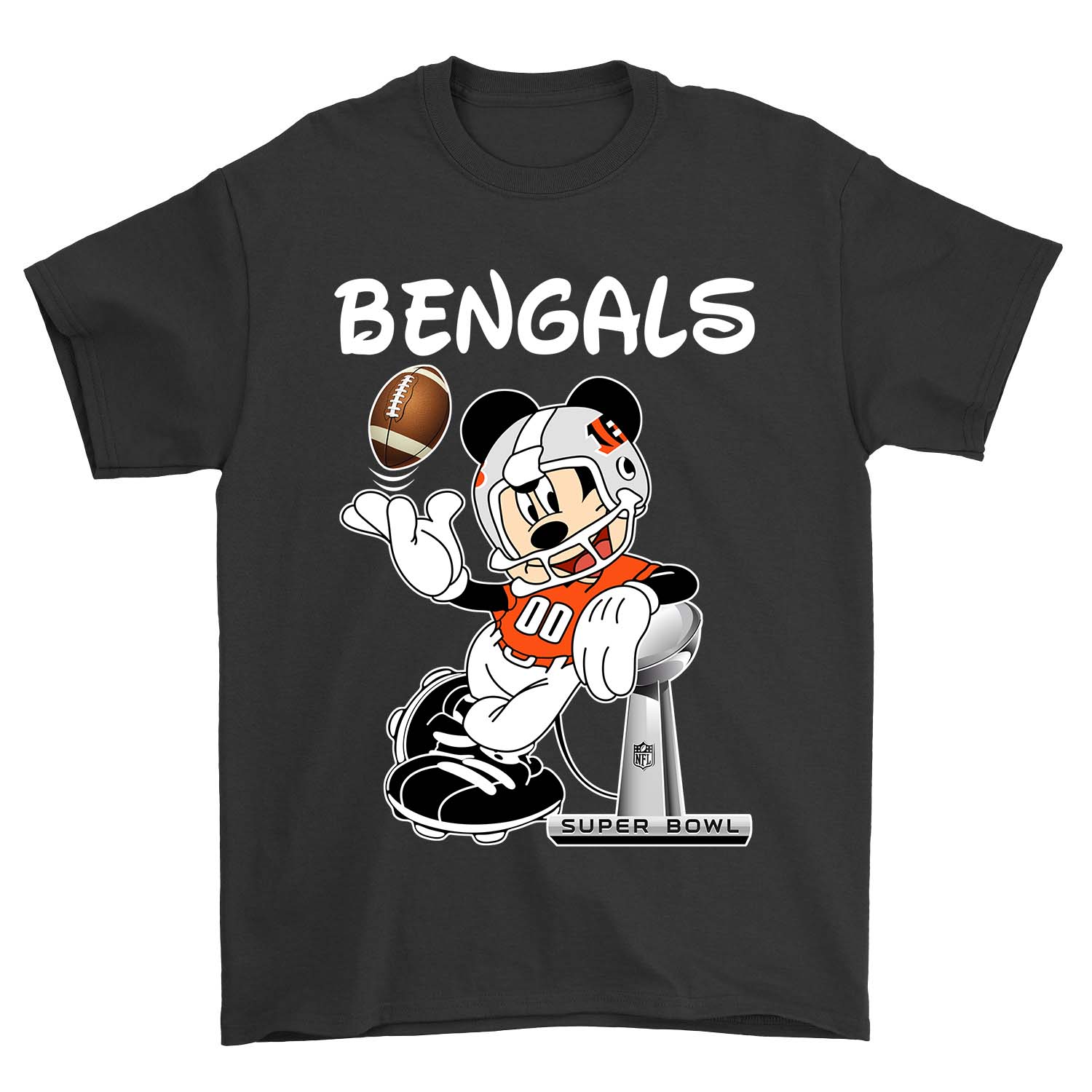 Cincinnati Bengals "mickey Mouse" Disney T-Shirt